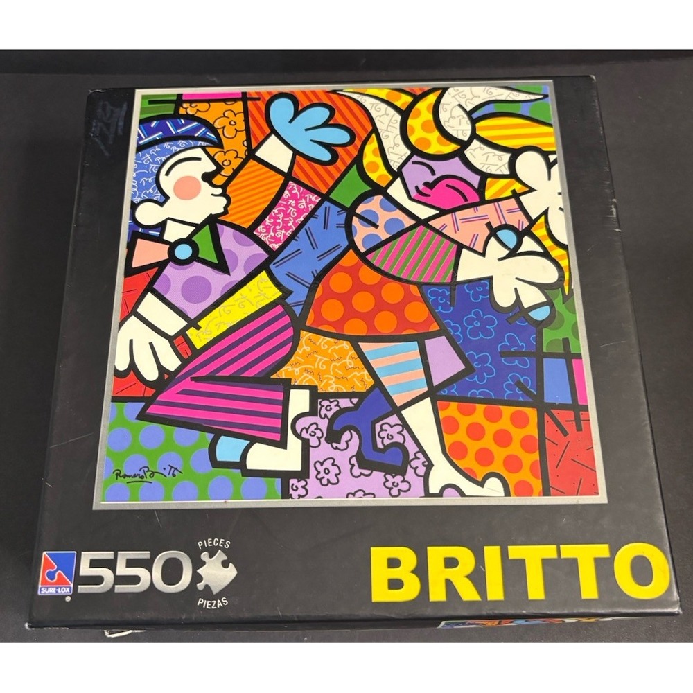 Sure-Lox ROMERO BRITTO Jigsaw Puzzle 550 Pieces Dancers Pop Art COMPLETE